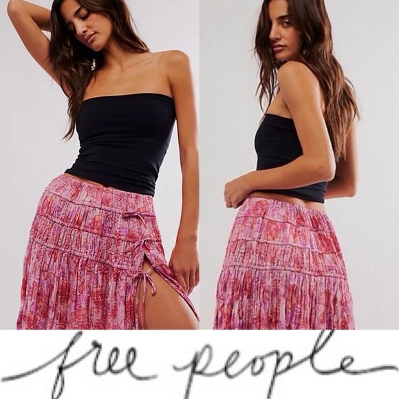 Free People Dresses & Skirts - Gorgeous, Free People Cabana Midi skirt🩷